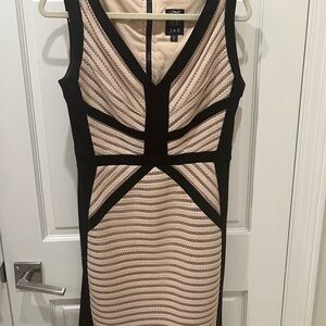 Nude and Black Dress